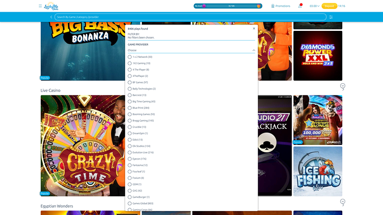 Sviluppatori di giochi desktop LuckyMe Slots Casino