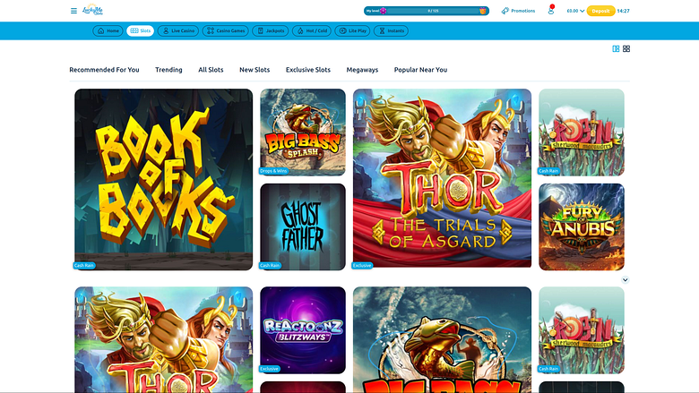 Juegos de escritorio del casino LuckyMe Slots