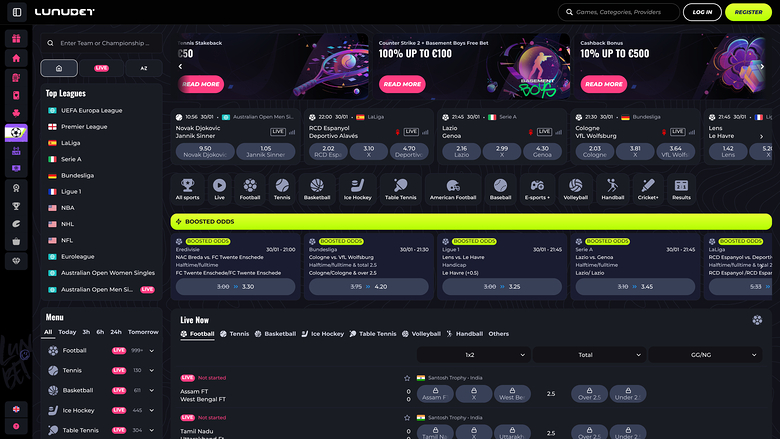 Lunubet Desktop Sports