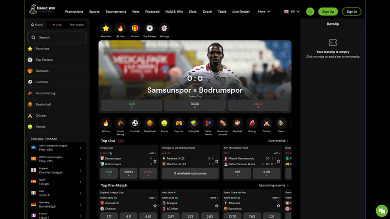 MagicWin Casino Desktop-Sport