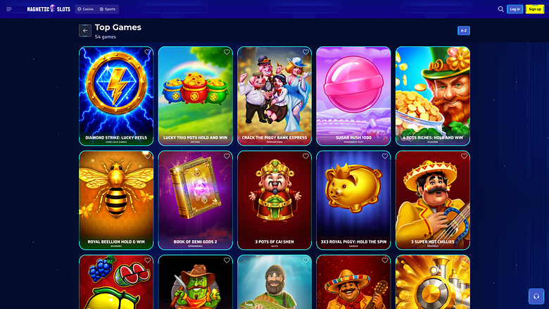 Games screenshot of Magneticslots Casino for Desktop