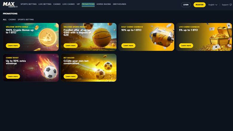 Promotions MaxCasino