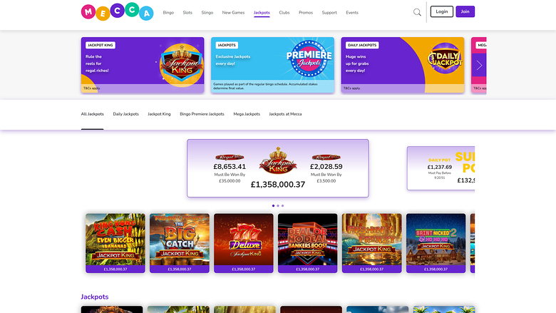 Mecca Bingo Casino Desktop Jackpot
