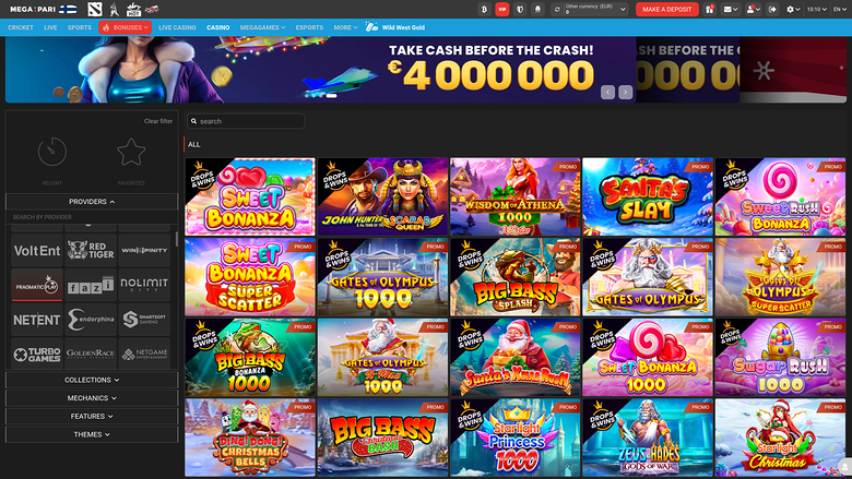 Megapari Casino Desktop Game Developers