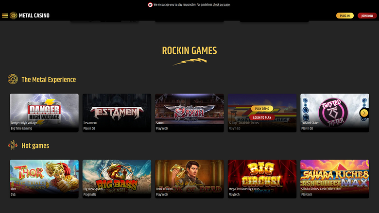 Jeux de casino en métal pour ordinateur