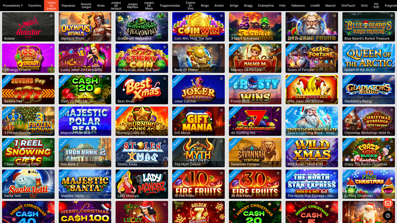 Giochi desktop del casinò Mexbet