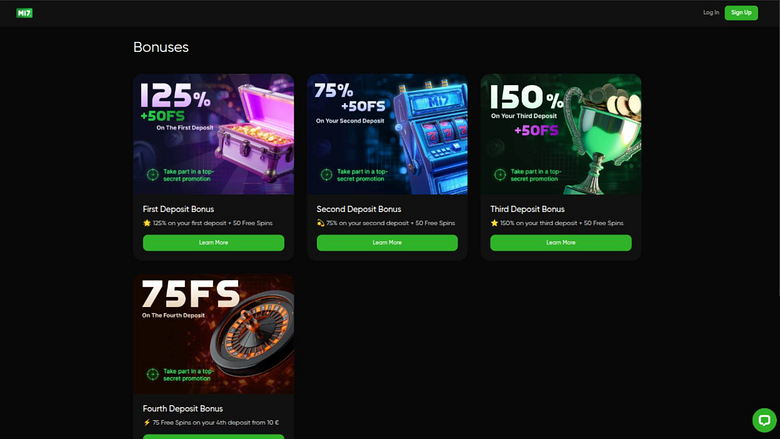 Promotions du casino Mi7