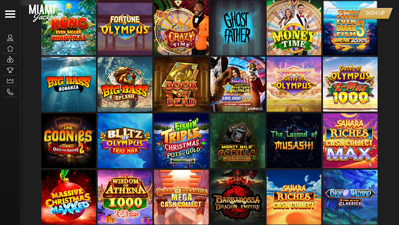 Giochi desktop del casinò Miami Jackpots