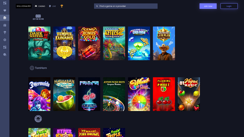 Desarrolladores de juegos de escritorio de Millionaire Casino