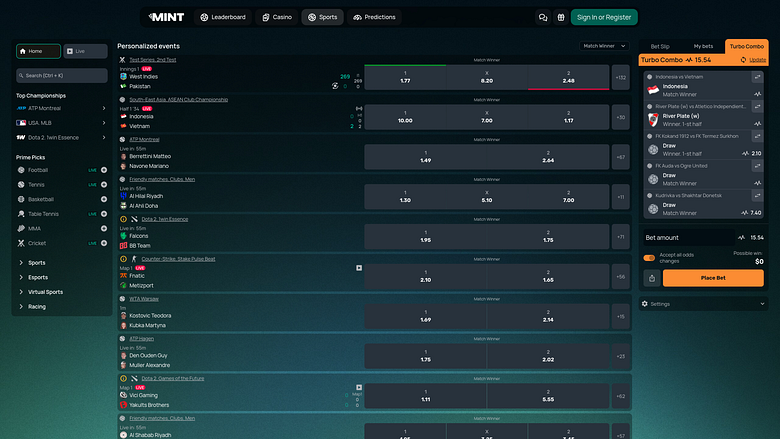 Mint.io Deportes de escritorio