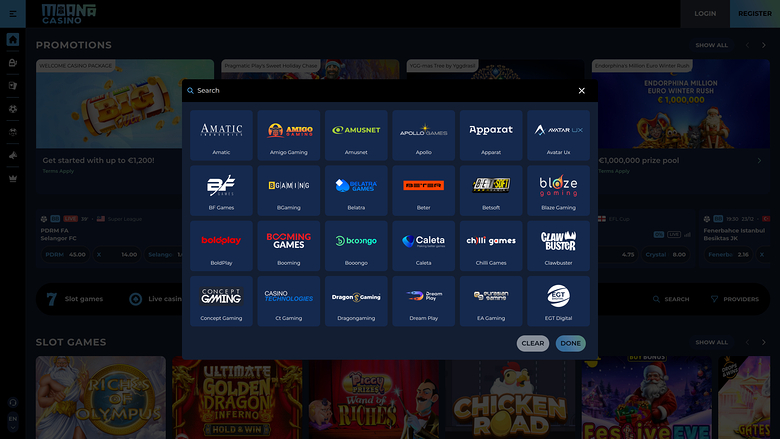 Développeurs du jeu de casino Moana pour ordinateur