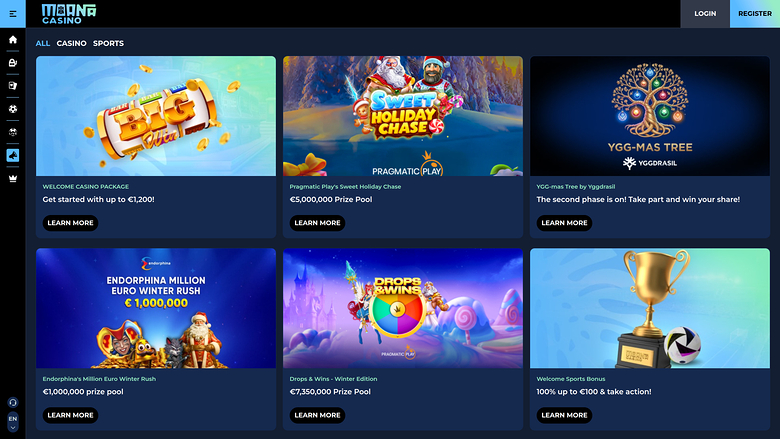 Promotions Moana Casino sur ordinateur