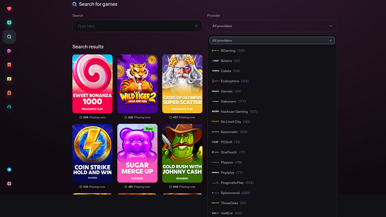 Développeurs du jeu de casino MoeMoe sur ordinateur