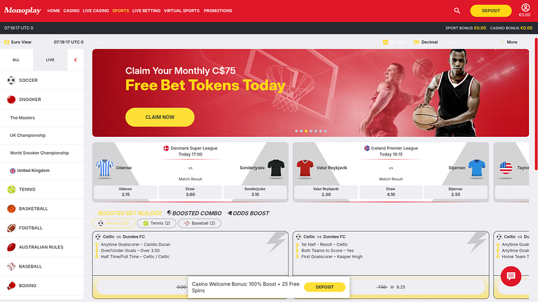 MonoPlay Casino Sports Desktop