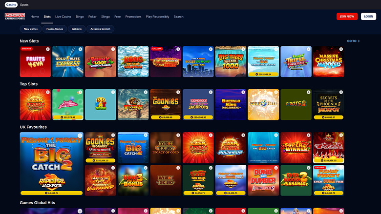 Monopoly Casino Desktop-Spiele