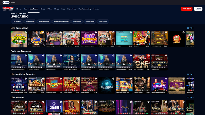 Monopoly Casino Desktop Live-Dealer