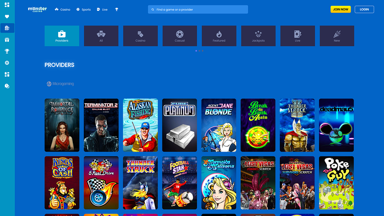 Monster Casino Desktop-Spielentwickler