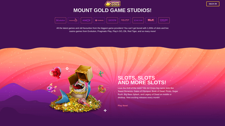 Développeurs de jeux de casino pour ordinateur Mount Gold