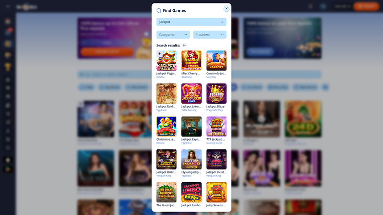 Jackpot desktop del casinò Mr Bet