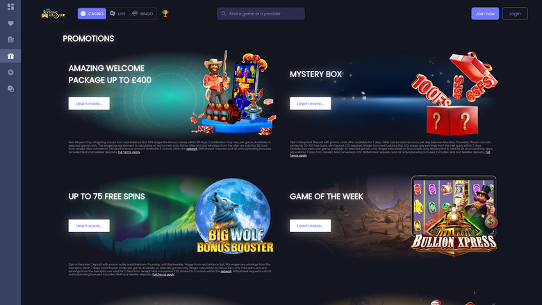 Promociones de escritorio del casino Mr Vegas