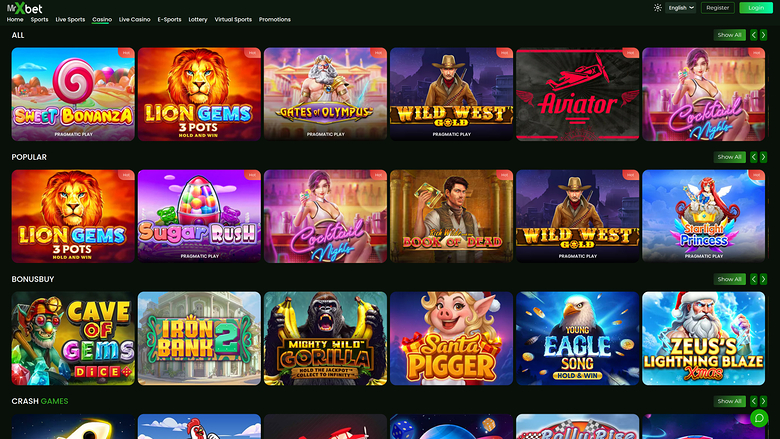 Giochi desktop del casinò MrXbet