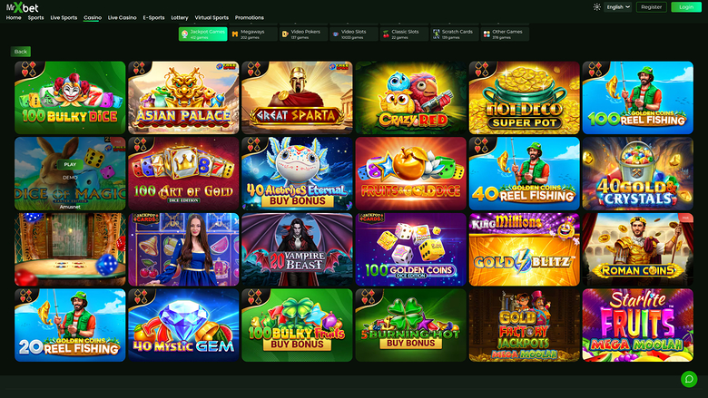 Jackpot desktop del casinò MrXbet