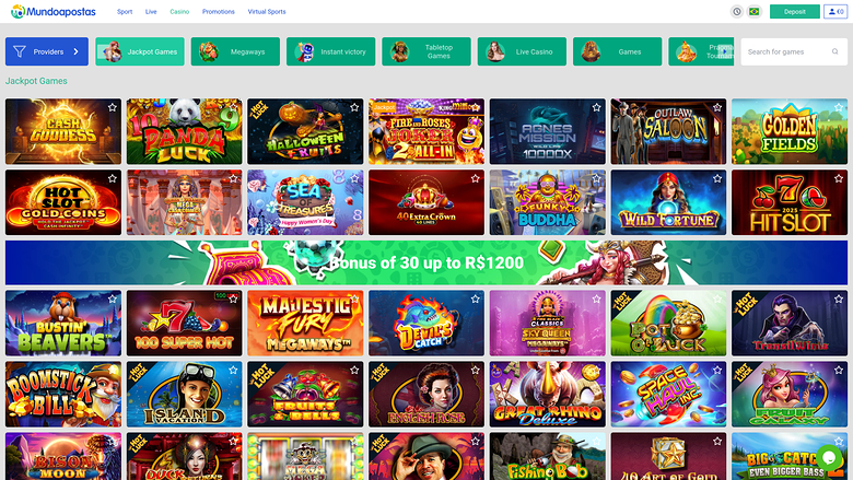 Jackpot de bureau du casino Mundoapostas