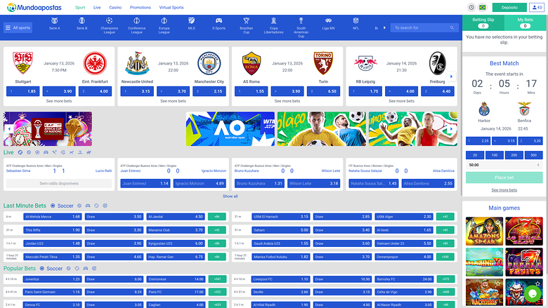 Site de paris sportifs pour ordinateur du casino Mundoapostas