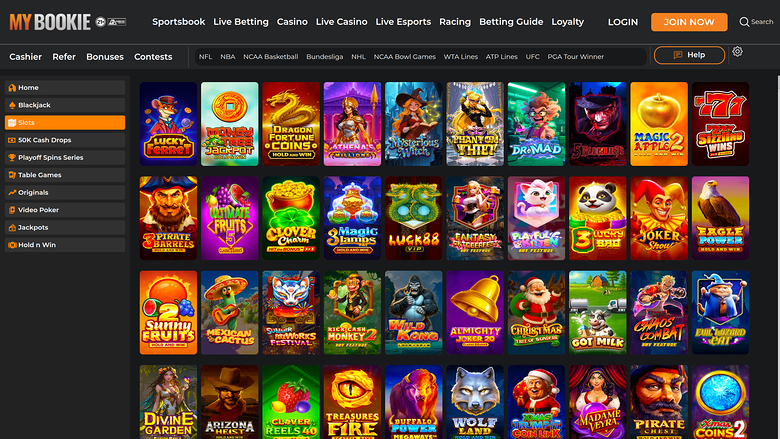 Giochi desktop del casinò MyBookie