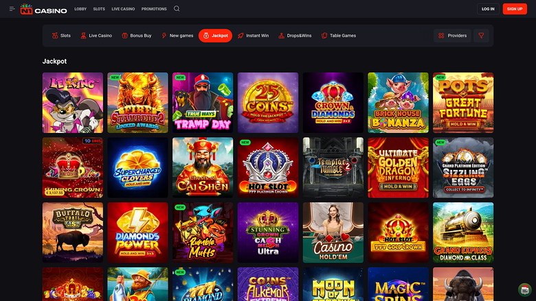 Jackpot de bureau du casino N1