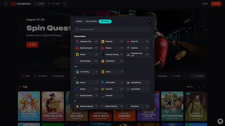 N1 Casino Desktop-Spieleentwickler