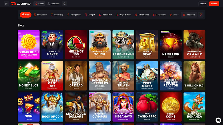 N1 Casino Desktop-Spiele