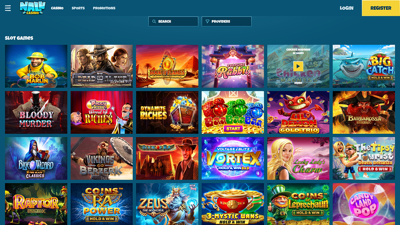 Juegos de escritorio de Nalu Casino