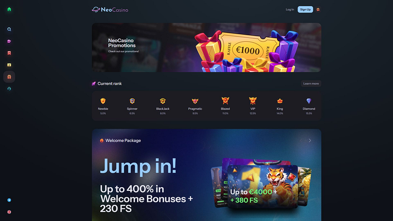 NeoCasino Desktop-Aktionen