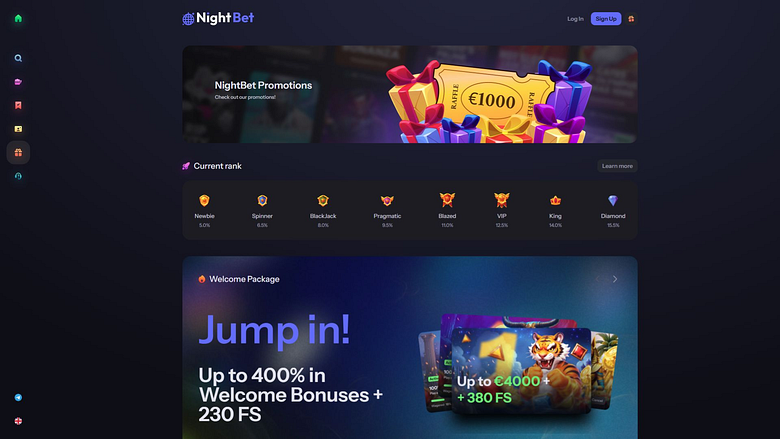 Promotions NightBet Casino sur ordinateur