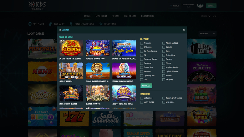 Nords Casino Desktop Jackpot