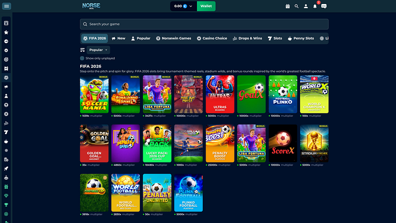Norsewin Casino Desktop Football games