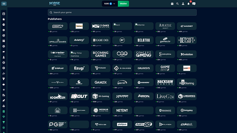 Norsewin Casino Desktop Game developers