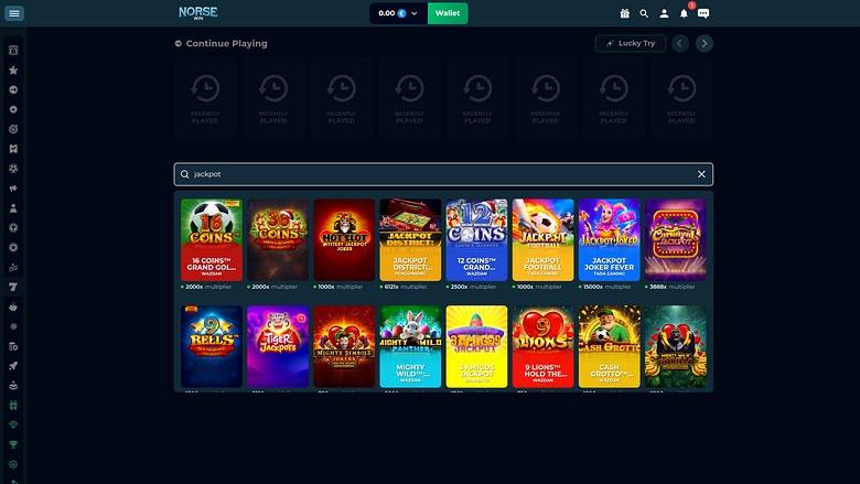 Norsewin Casino Desktop Jackpot