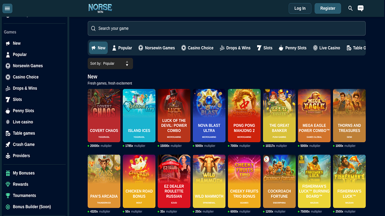 Games screenshot of Norsewin Casino for Desktop