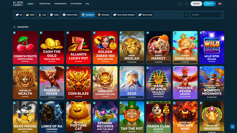 Jackpot de escritorio de North Casino