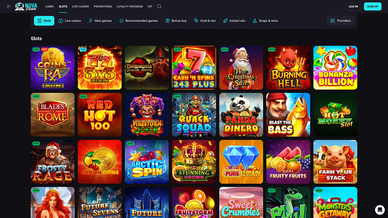 NovaDreams Casino Desktop Games