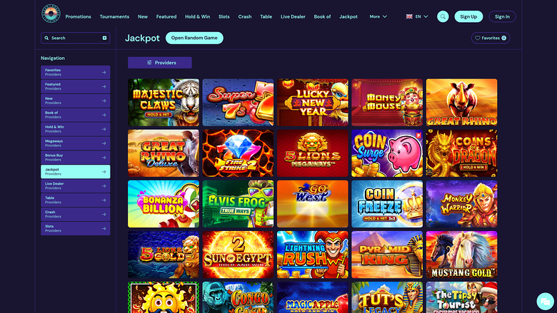 Jackpot du casino Ocean Breeze sur ordinateur