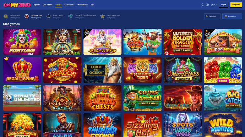 Jeux de casino OhMyZino pour ordinateur