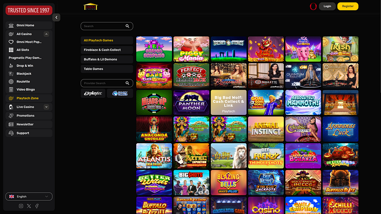 Omni Casino Desktop Table Games