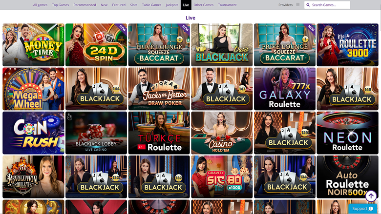 Omni Slots Casino Desktop Live Dealer