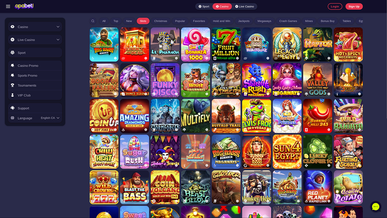OpaBet Casino Desktop-Spiele