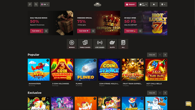 OrientXpress Casino Desktop-Startseite