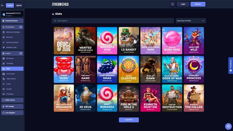 Jeux de casino Otherworld