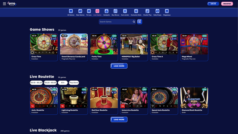 Croupier en Direct sur Bureau d’Otto Kasino